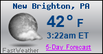 Weather Forecast for New Brighton, PA