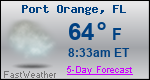 Weather Forecast for Port Orange, FL