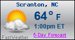 Weather Forecast for Scranton, NC
