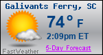 Weather Forecast for Galivants Ferry, SC