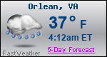 Weather Forecast for Orlean, VA