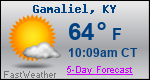Weather Forecast for Gamaliel, KY