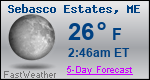 Weather Forecast for Sebasco Estates, ME