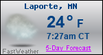 Weather Forecast for Laporte, MN