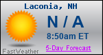Weather Forecast for Laconia, NH