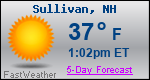 Weather Forecast for Sullivan, NH