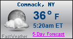 Weather Forecast for Commack, NY