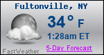 Weather Forecast for Fultonville, NY