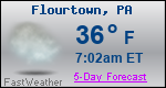 Weather Forecast for Flourtown, PA