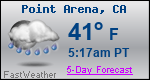 Weather Forecast for Point Arena, CA