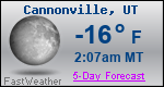 Weather Forecast for Cannonville, UT
