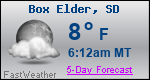 Weather Forecast for Box Elder, SD