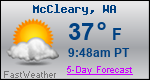 Weather Forecast for McCleary, WA
