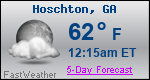 Weather Forecast for Hoschton, GA