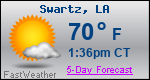 Weather Forecast for Swartz, LA
