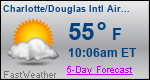 Weather Forecast for Charlotte/Douglas International Airport, NC