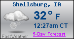 Weather Forecast for Shellsburg, IA