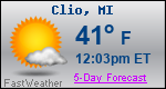 Weather Forecast for Clio, MI