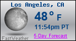 Weather Forecast for Los Angeles, CA