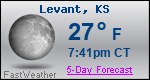 Weather Forecast for Levant, KS