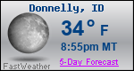 Weather Forecast for Donnelly, ID