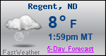 Weather Forecast for Regent, ND