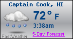 Weather Forecast for Captain Cook, HI