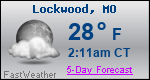 Weather Forecast for Lockwood, MO