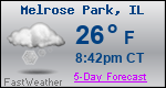 Weather Forecast for Melrose Park, IL