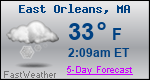 Weather Forecast for East Orleans, MA
