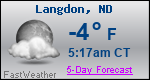 Weather Forecast for Langdon, ND
