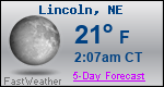 Weather Forecast for Lincoln, NE
