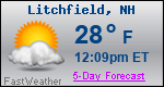 Weather Forecast for Litchfield, NH