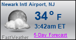 Weather Forecast for Newark International Airport, NJ