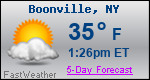 Weather Forecast for Boonville, NY