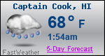 Weather Forecast for Captain Cook, HI