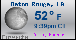 Weather Forecast for Baton Rouge, LA