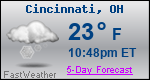 Weather Forecast for Cincinnati, OH