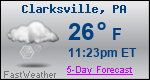 Weather Forecast for Clarksville, PA