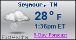 Weather Forecast for Seymour, TN