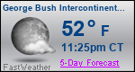 Weather Forecast for George Bush Intercontinental/Houston Airport, TX