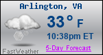 Weather Forecast for Arlington, VA