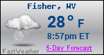 Weather Forecast for Fisher, WV