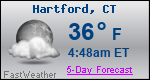 Weather Forecast for Hartford, CT