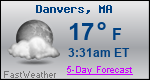 Weather Forecast for Danvers, MA