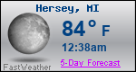 Weather Forecast for Hersey, MI