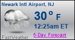 Weather Forecast for Newark International Airport, NJ