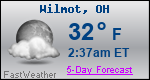 Weather Forecast for Wilmot, OH