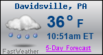 Weather Forecast for Davidsville, PA