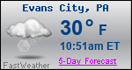 Weather Forecast for Evans City, PA